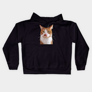 Cute cat and kittens Kids Hoodie